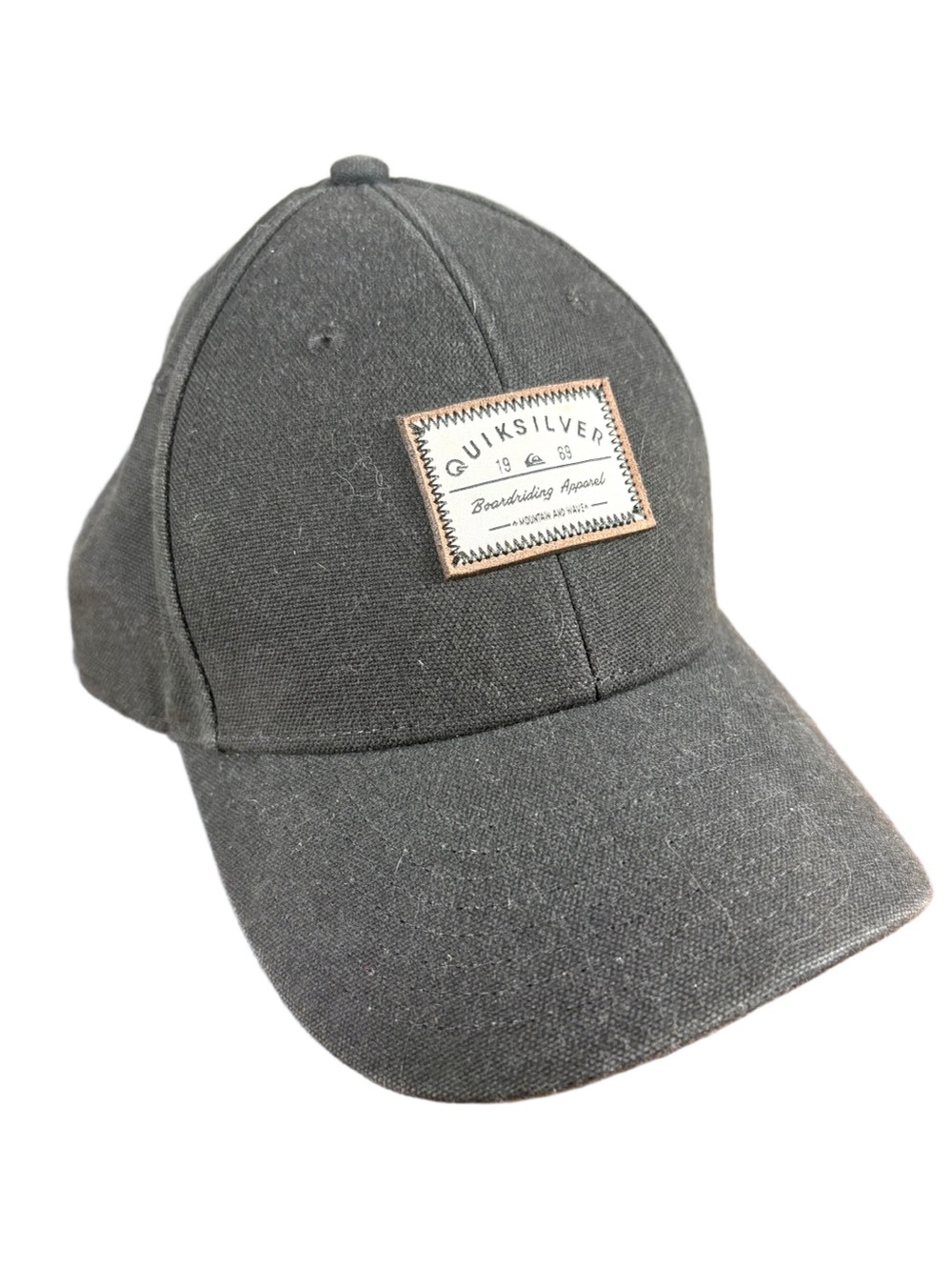 Quiksilver Boardriding 1969 Black Patch Hat OSFM Surf Skate Cap
